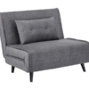 Fotel rozkładany SMART MULTIFUNKTION 100 cm – velvet szary 48806