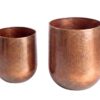 Osłonki doniczkowe FLOWERS SMALL – zestaw 2 szt., metalowe 40906