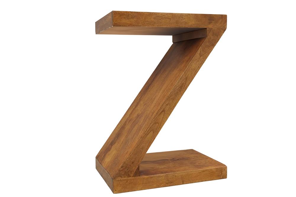 Stolik pomocniczy Z 60 cm – drewno mango Brown Honey Finish 49353