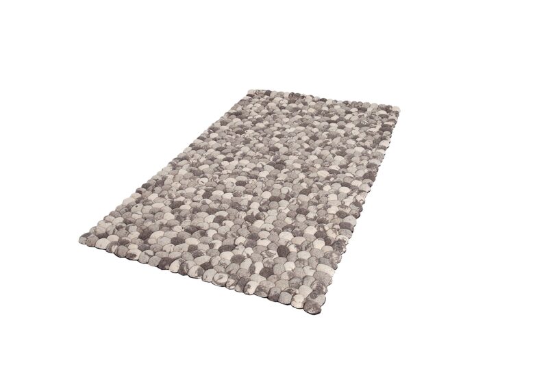 Dywan ORGANIC LIVING 200 × 120 cm – szary, filc wełniany 38254