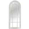 Lustro ścienne CASTILLO 140 cm – szaro-białe, styl vintage 36881