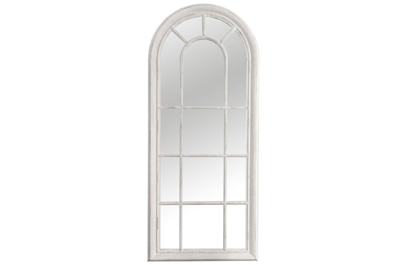 Lustro ścienne CASTILLO 140 cm – szaro-białe, styl vintage 36881