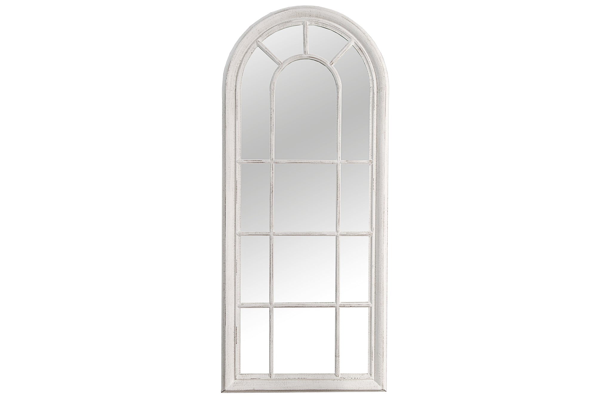 Lustro ścienne CASTILLO 140 cm – szaro-białe, styl vintage 36881