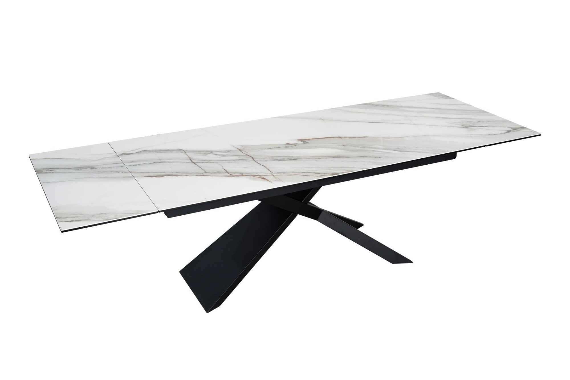 Stół jadalniany EUPHORIA 180–220–260 cm – rozkładany, ceramika Carrara Oro 49619