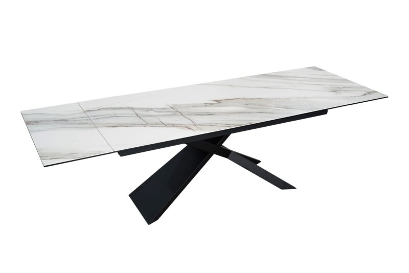 Stół jadalniany EUPHORIA 180–220–260 cm – rozkładany, ceramika Carrara Oro 49619