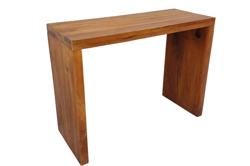Biurko / konsola MAKASSAR 100 cm – drewno mango Brown Honey Finish 49533