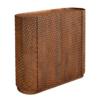 Barek ADLON 140 cm – drewno mango, front 3D, regał na 24 butelki 48821