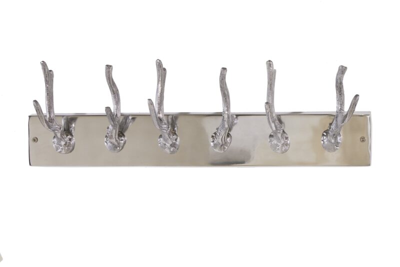 Wieszak ścienny DEER 50 cm – srebrny, aluminium 22529