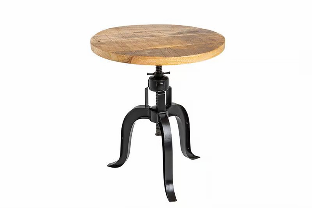 Stolik pomocniczy ENGINEER 50 cm – drewno mango 41406