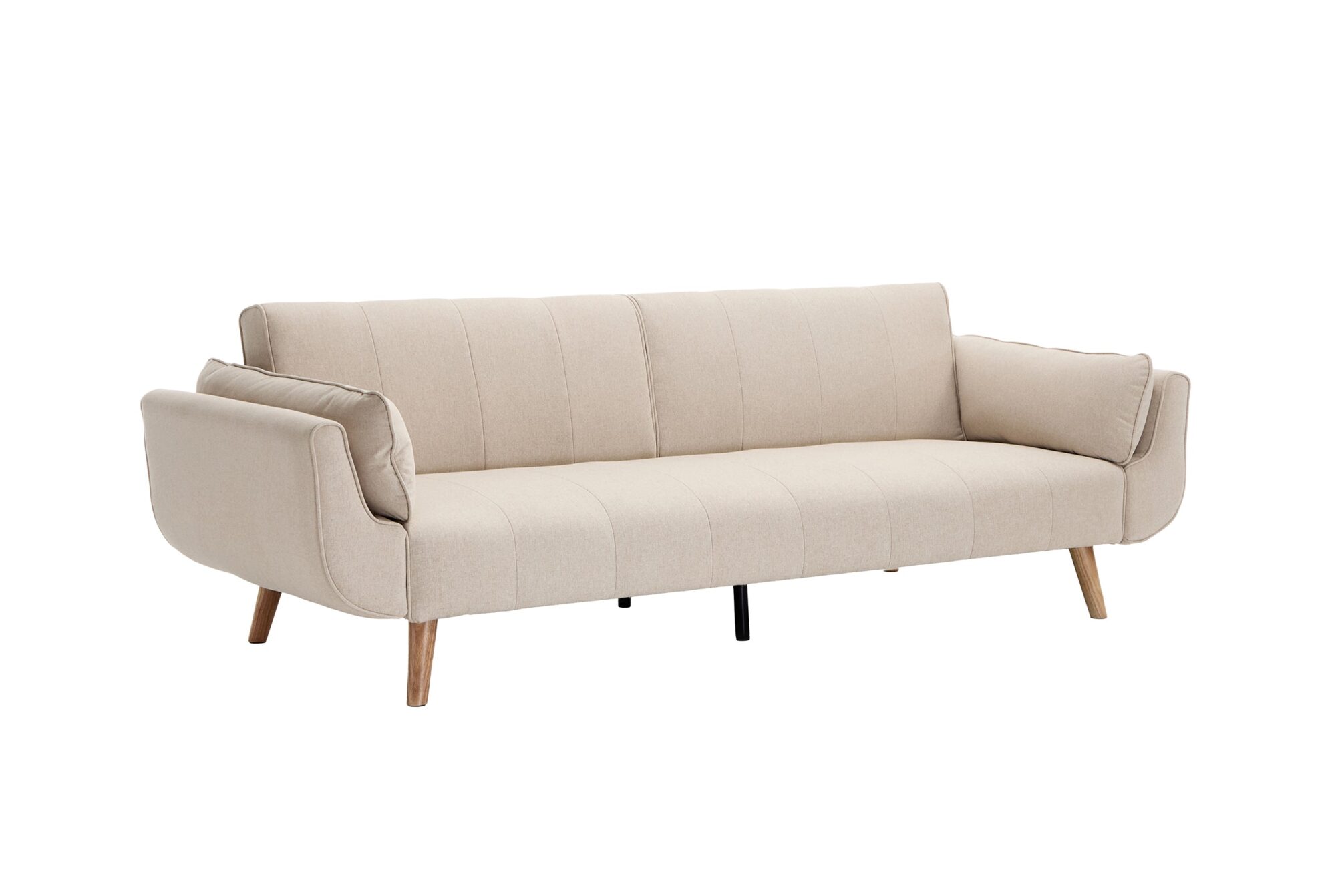 Sofa rozkładana DIVANI 220 cm – 3-osobowa, tkanina strukturalna greige 48216