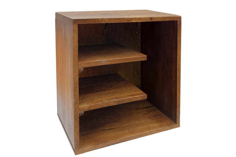 Stolik pomocniczy CUBUS 45 cm – drewno mango Brown Honey Finish 49352