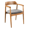 Krzesło KENNEDY z podłokietnikami – drewno mango Honey Finish 49467