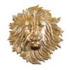 Dekoracja ścienna WILDLIFE LION 60 cm – złoty lew, aluminium 43953