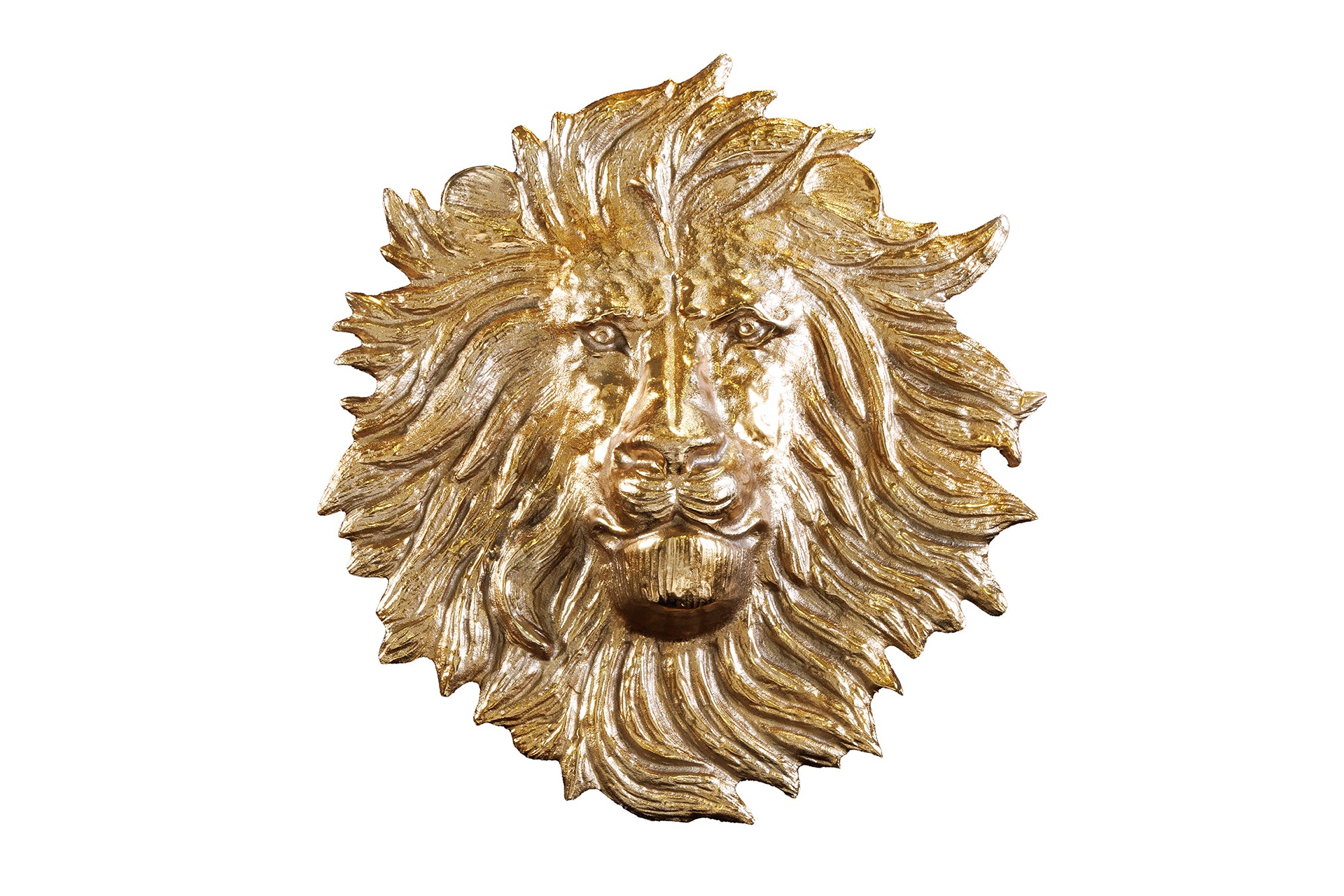 Dekoracja ścienna WILDLIFE LION 60 cm – złoty lew, aluminium 43953