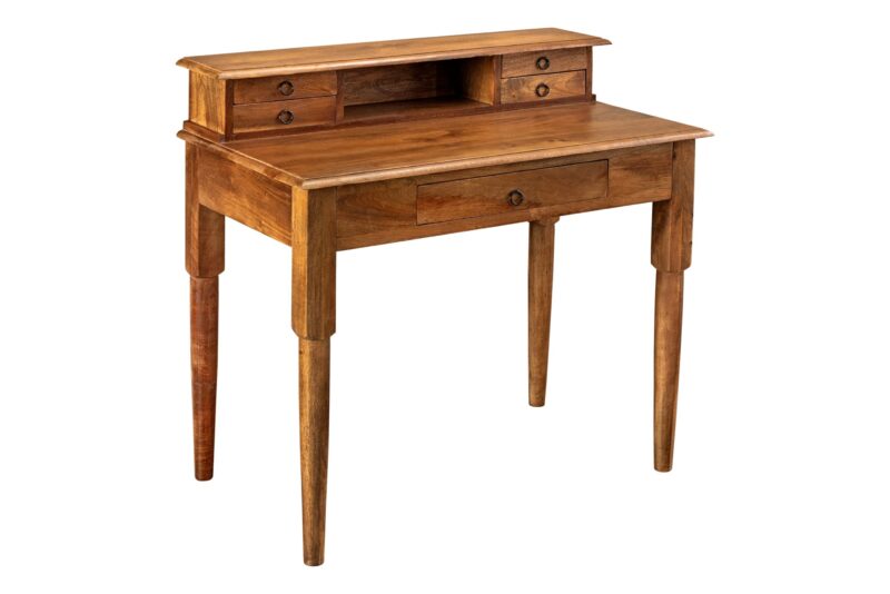 Biurko DAVENPORT HEMINGWAY 90 cm – drewno mango Honey Finish 49806