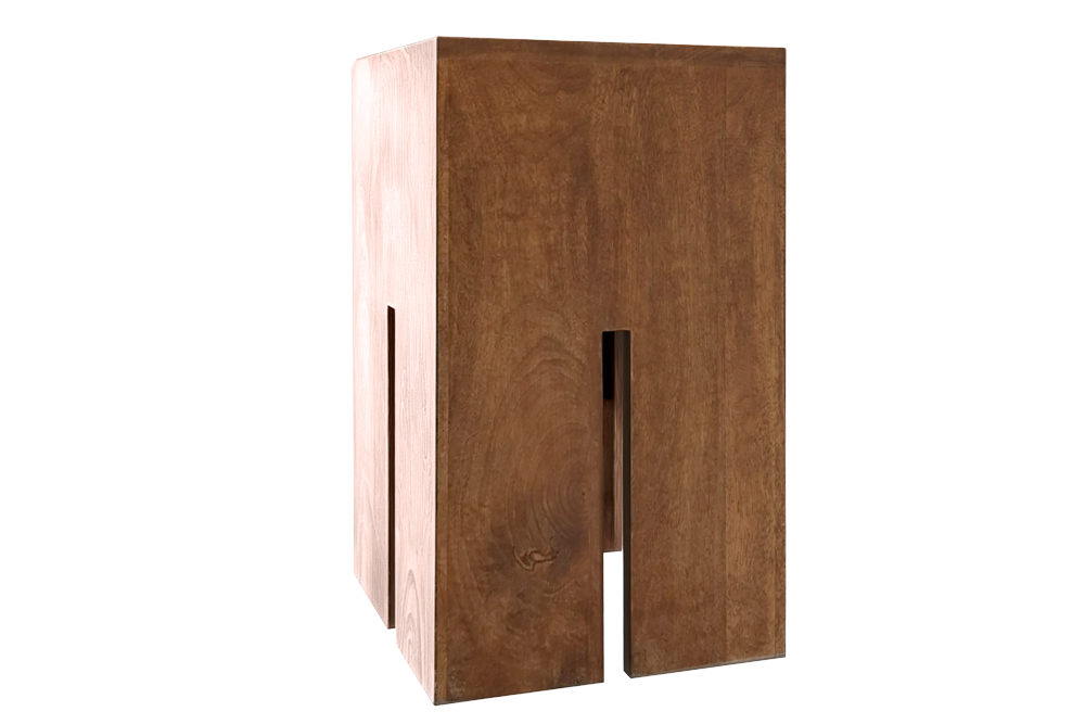 Stolik pomocniczy CASTLE 45 cm – drewno mango Brown Honey Finish 49347