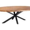 Stół jadalniany GALAXIE 240 cm – owalny, drewno sheesham Brown Stone Finish 48199