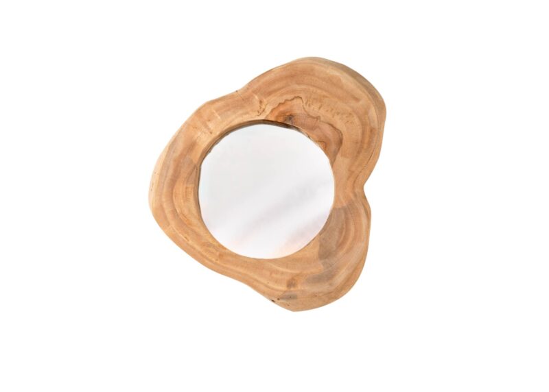 Lustro ścienne REFLECT 31 cm – naturalne drewno tekowe 39546