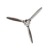 Dekoracja ścienna SCREW 90 cm – srebrne śmigło z aluminium 38540