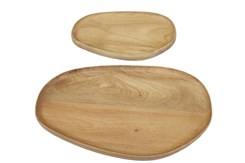 Tace dekoracyjne AMAZONAS – zestaw 2 szt., drewno mango 49356